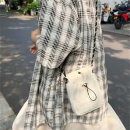 Fashion Canvas Shoulder Crossbody Bags Solid Color Minimalist Style Phone Bag Lightweight Messenger Bag for Outdoor