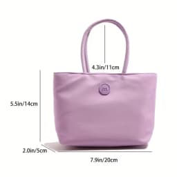 Japanese-Style Minimalist Nylon Bag, Women's Mini Cute Handbag, Portable Tote Bag, Mini Commuter Handbag