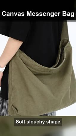 Spring 2026 Japanese Style Canvas Messenger Bag for Men Retro Thickened Sturdy Free Shipping