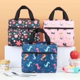 Cute Leakproof Lunch Bag Insulated Large Capacity Cooler Lunch Bag Reusable Thickened Insulated Lunch Box Students
