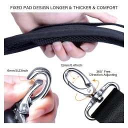 59 Inch Shoulder Strap Universal Replacement Handbag Strap with Fixed Padding and Adjustable Buckle for Single Shoulder Bag