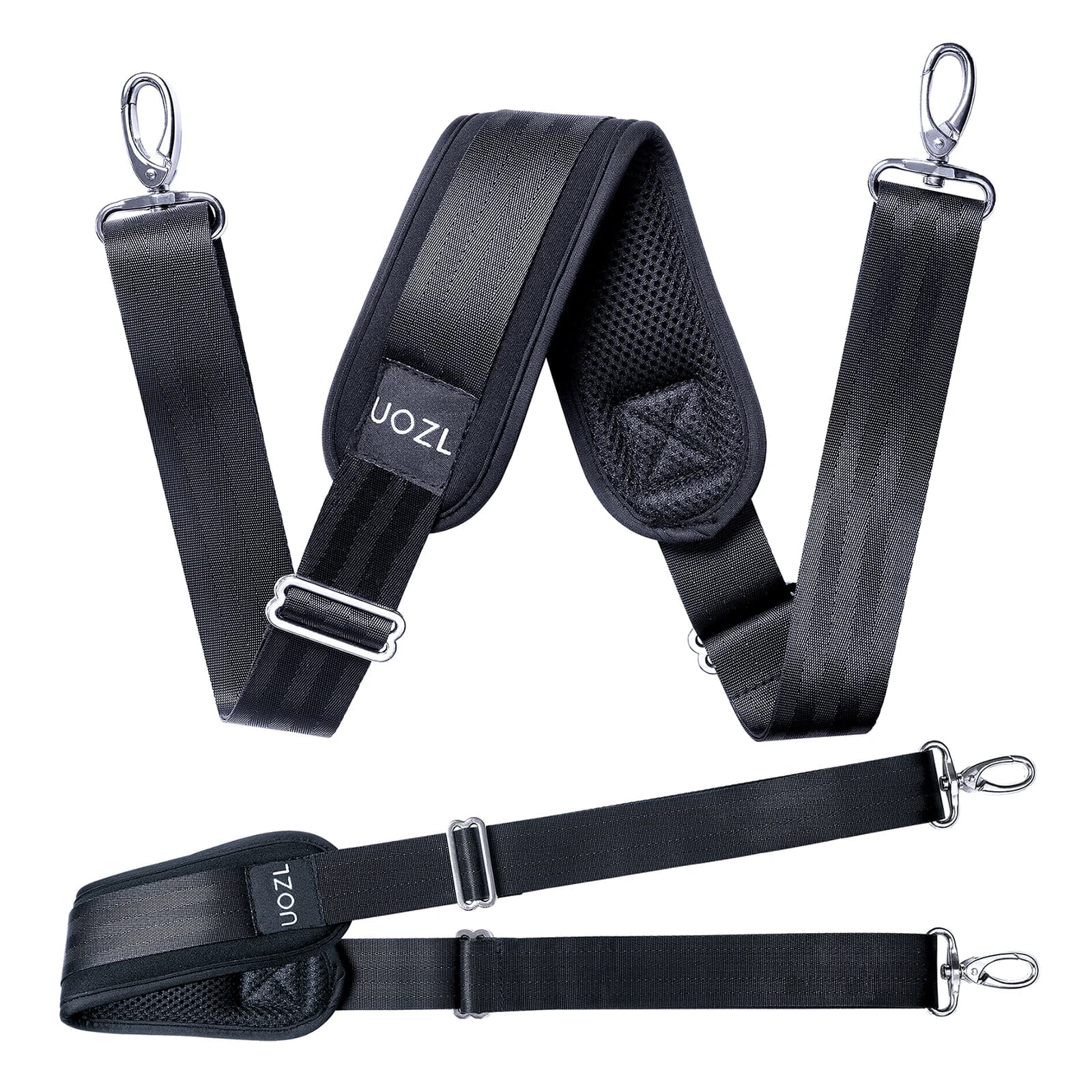 59 Inch Shoulder Strap Universal Replacement Handbag Strap with Fixed Padding and Adjustable Buckle for Single Shoulder Bag