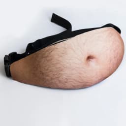1pcs Creative Belly Waist Bag Outdoor Sports Funny Fake Belly Pouch Daily Casual Hidden Storage Fanny Pack for Travel Hiking