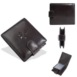 Baellerry Luxury Men's Short Wallet Vintage Logo Print Zipper Card Holder with Coin Pocket Male Purses