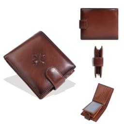 Baellerry Luxury Men's Short Wallet Vintage Logo Print Zipper Card Holder with Coin Pocket Male Purses