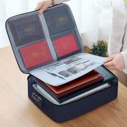 With Password Lock Business Trip Card Passport Organizer Travel Accessory Multifunctional Briefcase Office Document Storage Bag