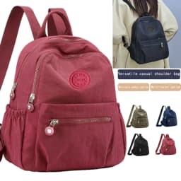 Dual Shoulder Bag, Fashionable Oxford Cloth, Men's and Women's Bag, Nylon Fabric, Casual Shopping Backpack