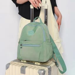 Dual Shoulder Bag, Fashionable Oxford Cloth, Men's and Women's Bag, Nylon Fabric, Casual Shopping Backpack