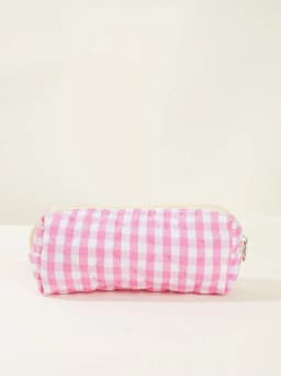 Storage Organizer Floral Puffy Quilted Makeup Bag Flower Printed Cosmetic Pouch Large Travel Cosmetic Bag Make up Aesthetic