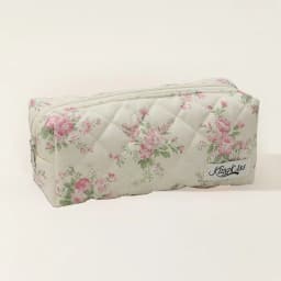 Storage Organizer Floral Puffy Quilted Makeup Bag Flower Printed Cosmetic Pouch Large Travel Cosmetic Bag Make up Aesthetic