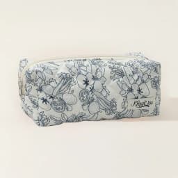 Storage Organizer Floral Puffy Quilted Makeup Bag Flower Printed Cosmetic Pouch Large Travel Cosmetic Bag Make up Aesthetic