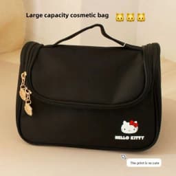 Portable, hangable travel skincare and makeup storage bag, large-capacity cosmetic bag, Sanrio waterproof portable toiletry bag,