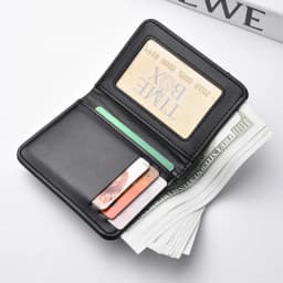 Men's Wallet Vertical Multi Card Small Wallet Driver's License Youth Mini Student Change Bag Card Bag