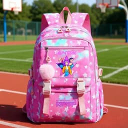 KPop Demon Hunters Print Student Backpack Large Capacity Schoolbag Teenagers Student Backpack Women's Travel Laptop Bagpack
