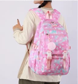 KPop Demon Hunters Print Student Backpack Large Capacity Schoolbag Teenagers Student Backpack Women's Travel Laptop Bagpack