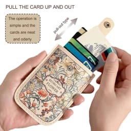 Laminated Concealed Mini Card Wallet Pull-out Type Credit Card Case Business Card Case RFID Blocking PVC ID Card Holder