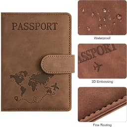 Passport Holder for Travel Essentials Passport Wallet Cover Case for Travel Accessories,Passport Book Holders for Women/Men
