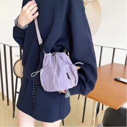 Portable Single Shoulder Shoulder Bag Nylon Solid Color Small Bag Lightweight Crossbody Bag Outdoor