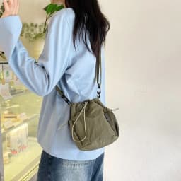 Portable Single Shoulder Shoulder Bag Nylon Solid Color Small Bag Lightweight Crossbody Bag Outdoor