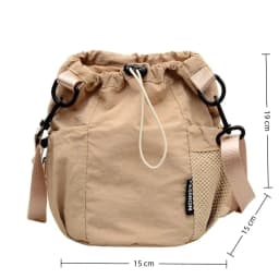 Portable Single Shoulder Shoulder Bag Nylon Solid Color Small Bag Lightweight Crossbody Bag Outdoor