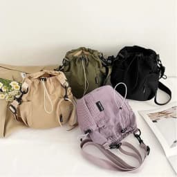 Portable Single Shoulder Shoulder Bag Nylon Solid Color Small Bag Lightweight Crossbody Bag Outdoor