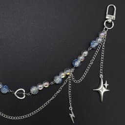 Adjustable Detachable ITA Bag Double Chain Star Heart Pendant DIY Bag Decorative Chain Pain Bag Charm Fashion Waist Chain