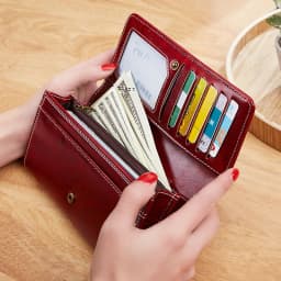 Fashion Women's Wallet Luxury Designer Long Purses for Women Cards Holder Wallets with Zip Coin Pocket Ladies Handbags