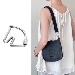 Suitable for Bags, Horse Head Bag Charm,bag Pendant H Too Speed Key Chain Cheval Key Chain Decorative Buckle Bag Shoulder Strap