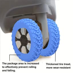 8PCS Luggage Wheels Protector Silicone Wheels Caster Shoes Travel Luggage Suitcase Reduce Noise Wheels Guard Cover Accessories