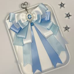 Double Layer Bow Pendant Versatile Ribbon Anime Itabag DIY Pendant Bag Lolita Two-Dimensions Itabag Jewelry Gift For Friends