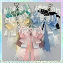 Double Layer Bow Pendant Versatile Ribbon Anime Itabag DIY Pendant Bag Lolita Two-Dimensions Itabag Jewelry Gift For Friends
