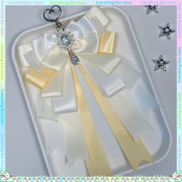 Double Layer Bow Pendant Versatile Ribbon Anime Itabag DIY Pendant Bag Lolita Two-Dimensions Itabag Jewelry Gift For Friends