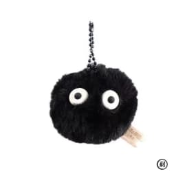 1/2/3/5/10pcs Coal Ball Figurines Keychains Accessories Cute Plush Black Coal Ball Cartoon Bag Pendants