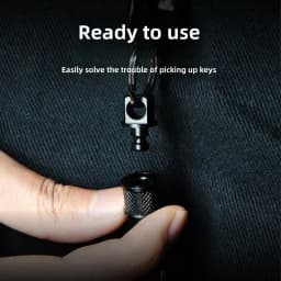 Double Headed Quick Release Keychain Aluminum Alloy Retractable Detachable Keychain Compact 360° Rotation Clip Pull Apart Buckle
