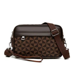 Top-quality PU Leather Men Waist Packs Business Crossbody Bags for Male Fashion Travel Storage Phone Shoulder Bags Clutch Bag