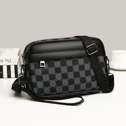 Top-quality PU Leather Men Waist Packs Business Crossbody Bags for Male Fashion Travel Storage Phone Shoulder Bags Clutch Bag