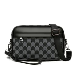 Top-quality PU Leather Men Waist Packs Business Crossbody Bags for Male Fashion Travel Storage Phone Shoulder Bags Clutch Bag