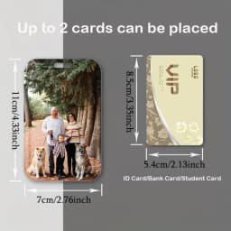 DIY Custom ID Card Holder With Lanyard Custom Name Text Protector Case For Office Staff Teacher Business Personalized Card Cover
