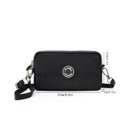 Fashion ladies crossbody bag large capacity single shoulder bag with three zippers phone and loose change storage bag