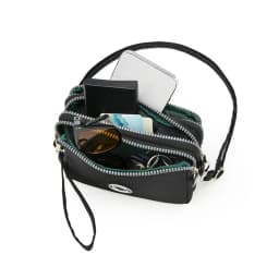 Fashion ladies crossbody bag large capacity single shoulder bag with three zippers phone and loose change storage bag