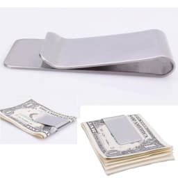 High Quality Metal Clip Slim Pocket Credit Card ID Clip Stainless Steel Money Clip Wallet Cash Clamp Men Purse