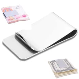 High Quality Metal Clip Slim Pocket Credit Card ID Clip Stainless Steel Money Clip Wallet Cash Clamp Men Purse