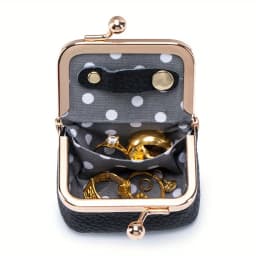 2026 New Women's Solid Color Imitation PU Leather Jewelry Box Ring Necklace Earring Storage Mini Coin Wallet