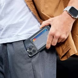 Magnetic Clear Card Holder Wallet Plastic Strong Adsorption Case Portable Card Slots Cover for Apple Phone Android for Men Women