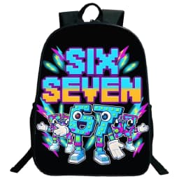 Steal A Brainrot 67 Six Seven Children Backpack Students Travel Daypack Boys Girls Funny Number Design School Bags Lightweight