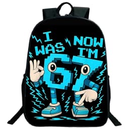 Steal A Brainrot 67 Six Seven Children Backpack Students Travel Daypack Boys Girls Funny Number Design School Bags Lightweight