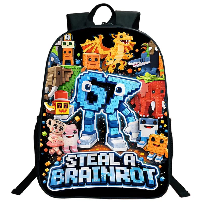 Steal A Brainrot 67 Six Seven Children Backpack Students Travel Daypack Boys Girls Funny Number Design School Bags Lightweight