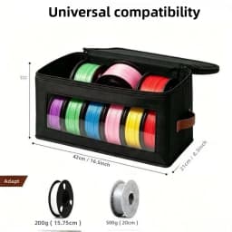 3D Printer Filament Storage Bag Non-Woven Fabric Transparent Window Dustproof Moisture Resistant Organizer For Workshop Home