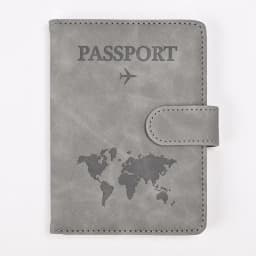 Leather Passport Holder Travel Wallet with ID Credit Card Slot PU Leather Passport Covers Case RFID Blocking Passport Protector