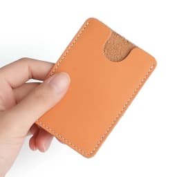 Ultra-Thin Mini Full-Grain Cowhide Leather Card Holder Wallets for Men Women Lightweight Soft Genuine Leather Credit Card